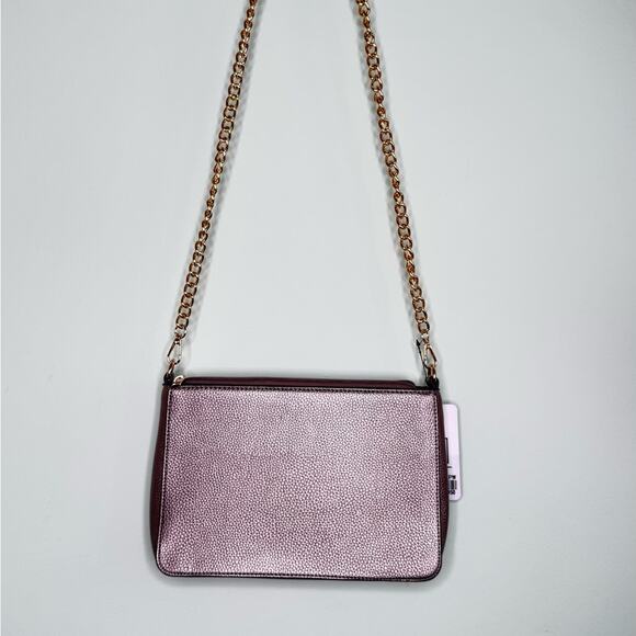 MKF Collection Pewter Crossbody Envelope Clutch Pouch Vegan Leather Crossbody - Picture 15 of 16